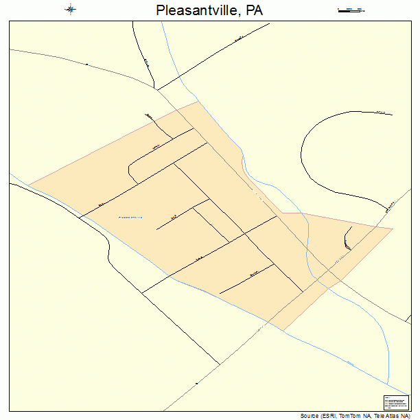 Pleasantville, PA street map