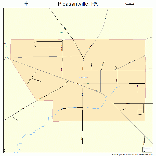 Pleasantville, PA street map