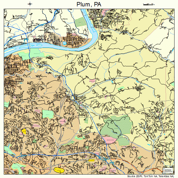 Plum, PA street map