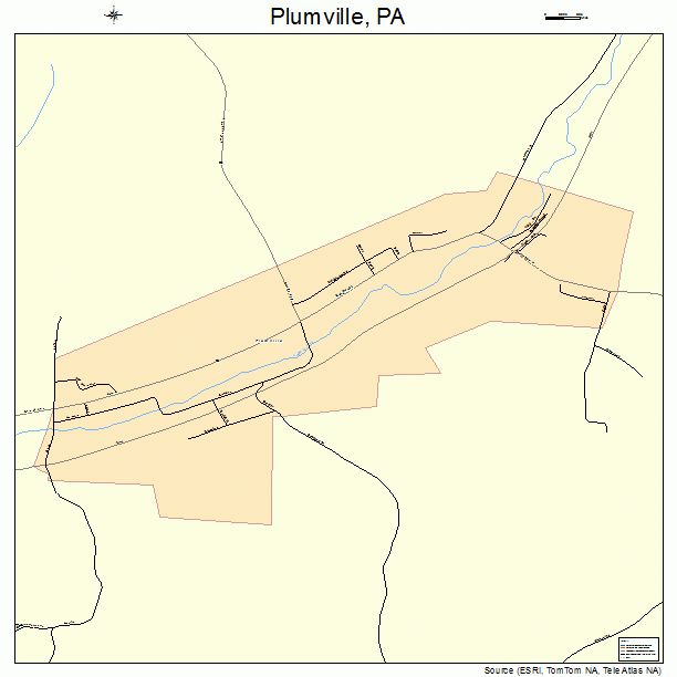 Plumville, PA street map