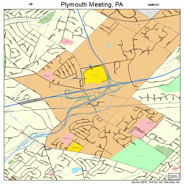 Plymouth Meeting, PA street map