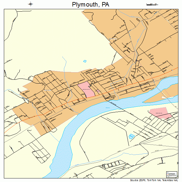 Plymouth, PA street map