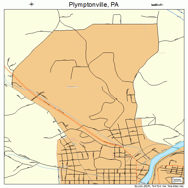 Plymptonville, PA street map