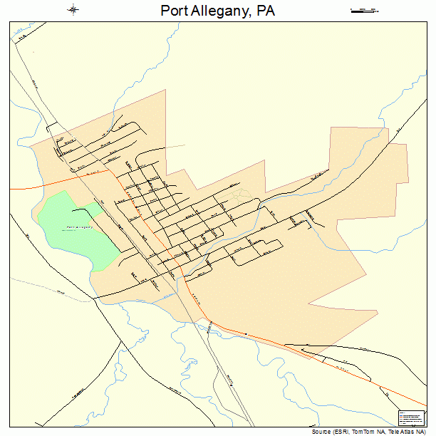Port Allegany, PA street map