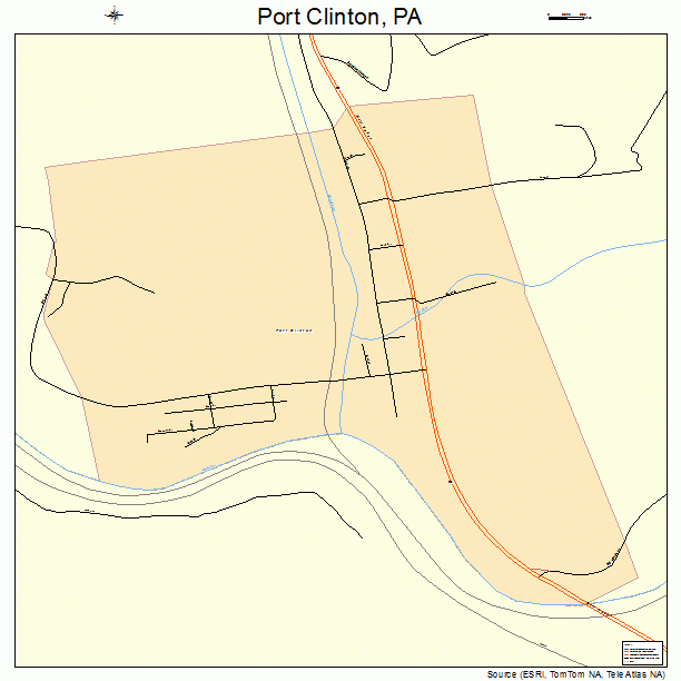 Port Clinton, PA street map