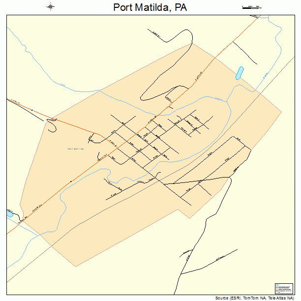 Port Matilda, PA street map