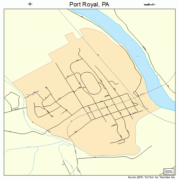 Port Royal, PA street map