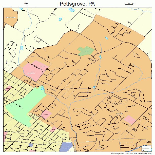 Pottsgrove, PA street map