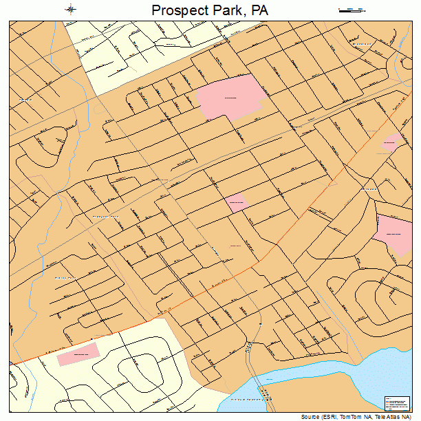 Prospect Park, PA street map