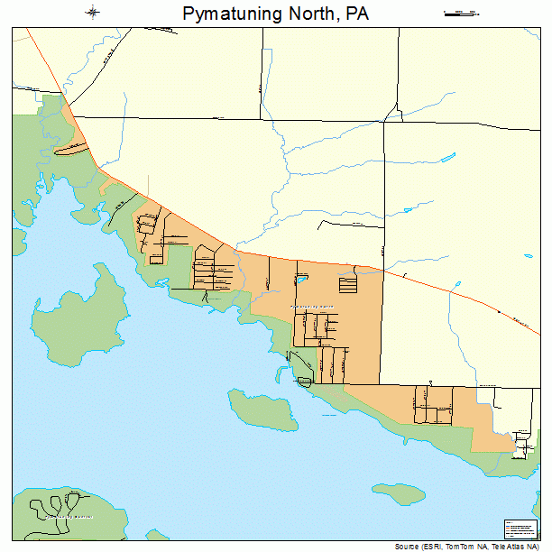 Pymatuning North, PA street map