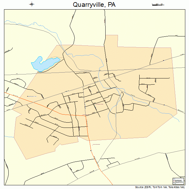 Quarryville, PA street map