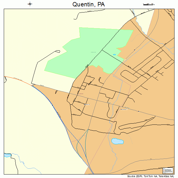 Quentin, PA street map