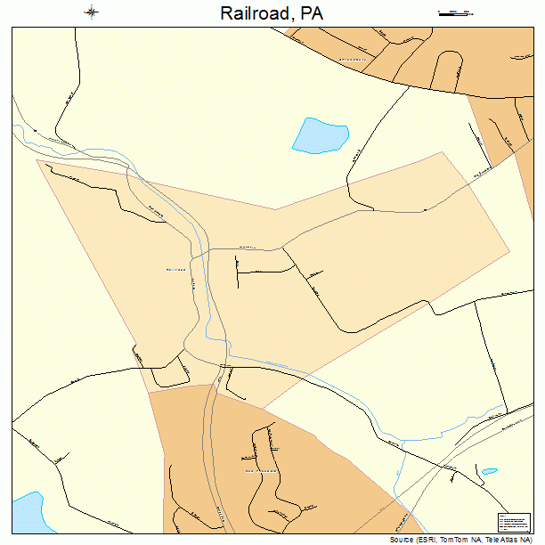 Railroad, PA street map