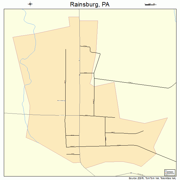Rainsburg, PA street map