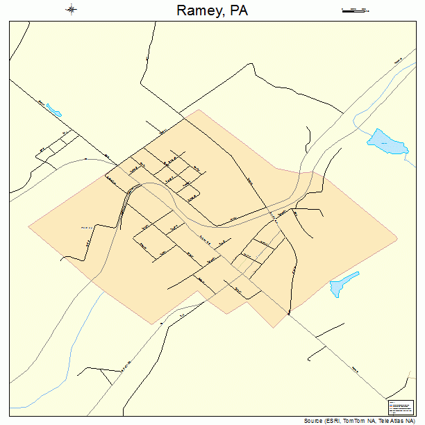 Ramey, PA street map