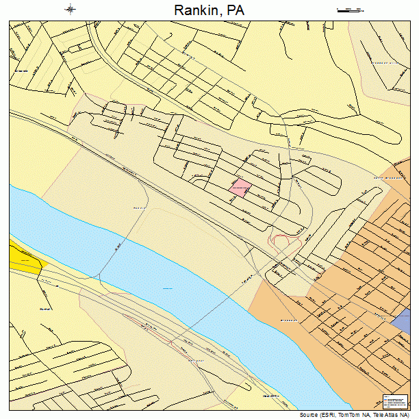 Rankin, PA street map