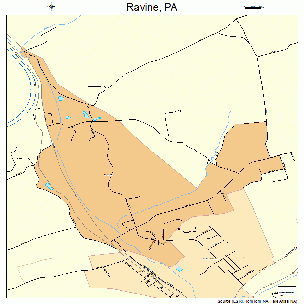Ravine, PA street map
