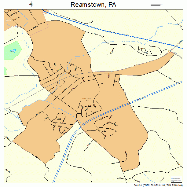 Reamstown, PA street map