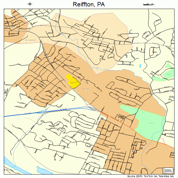 Reiffton, PA street map