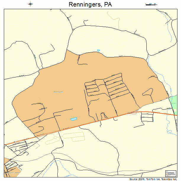 Renningers, PA street map