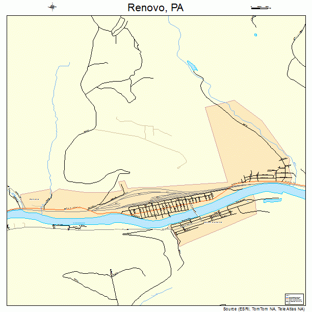 Renovo, PA street map