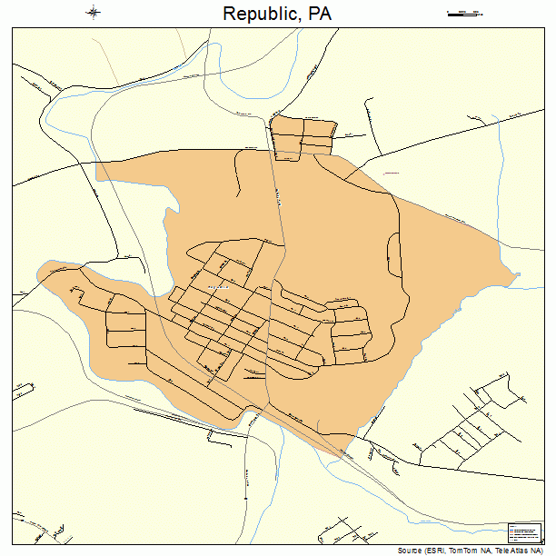 Republic, PA street map