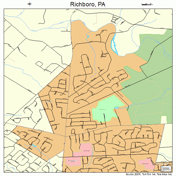Richboro, PA street map