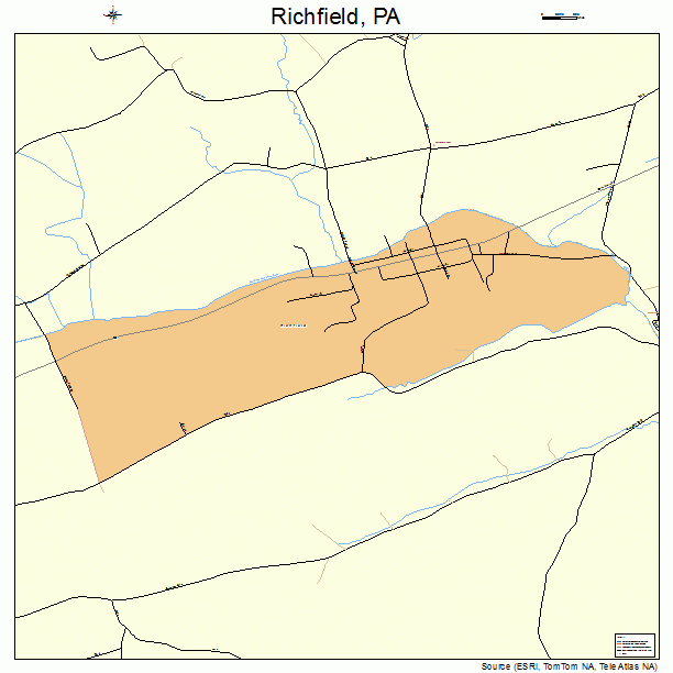 Richfield, PA street map