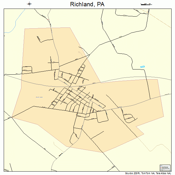 Richland, PA street map