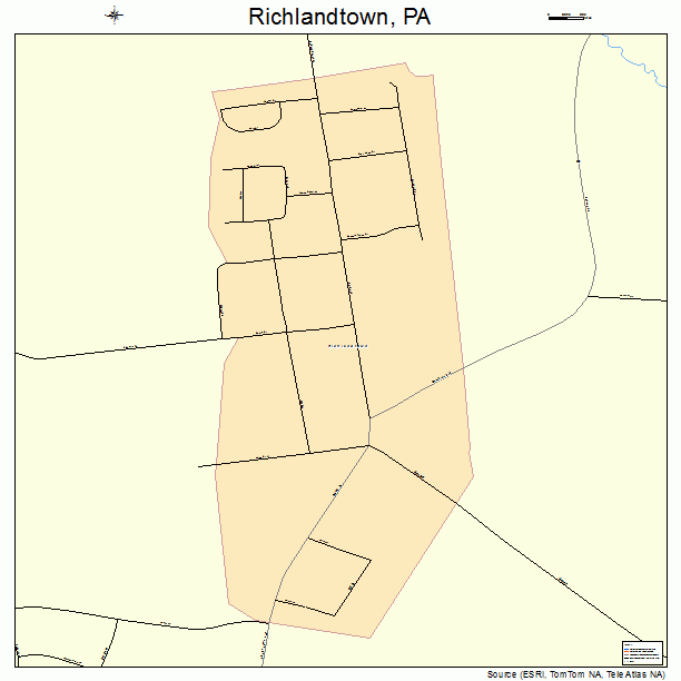 Richlandtown, PA street map