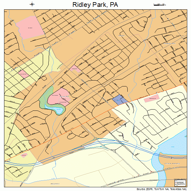 Ridley Park, PA street map
