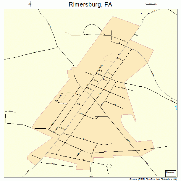 Rimersburg, PA street map