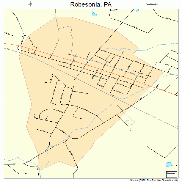 Robesonia, PA street map