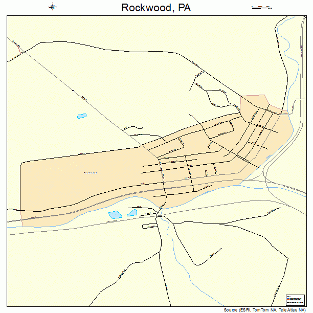 Rockwood, PA street map