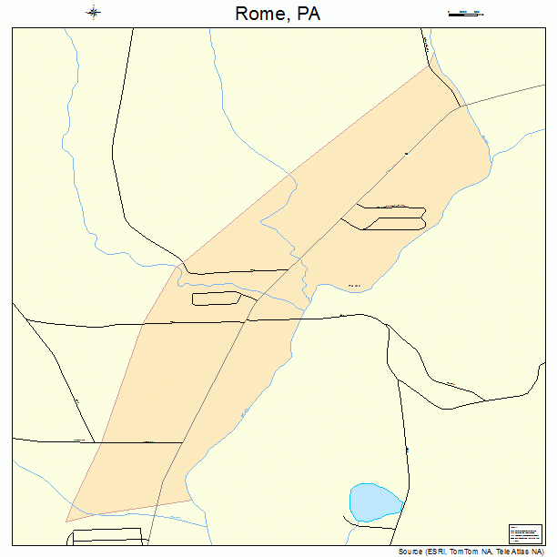 Rome, PA street map