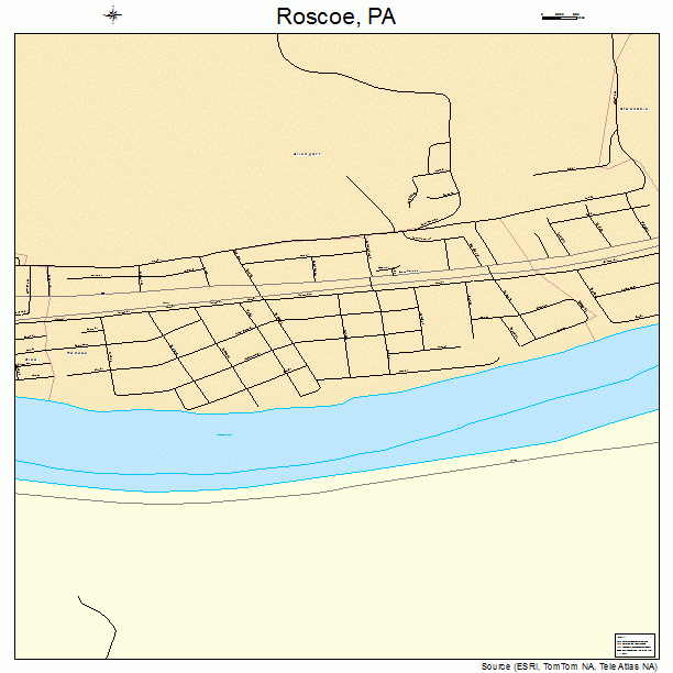 Roscoe, PA street map