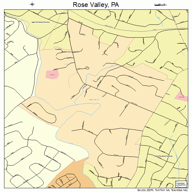 Rose Valley, PA street map