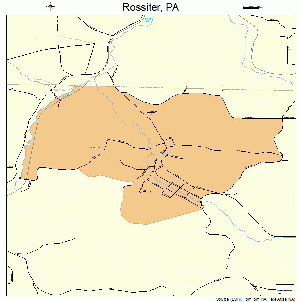 Rossiter, PA street map