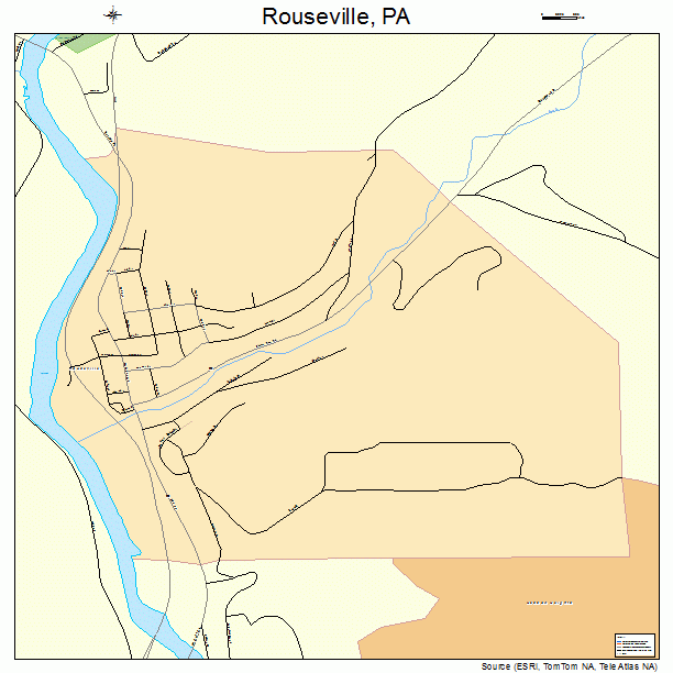 Rouseville, PA street map