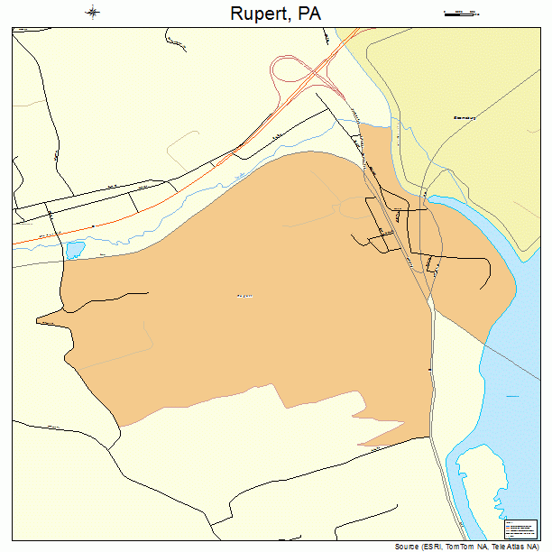 Rupert, PA street map