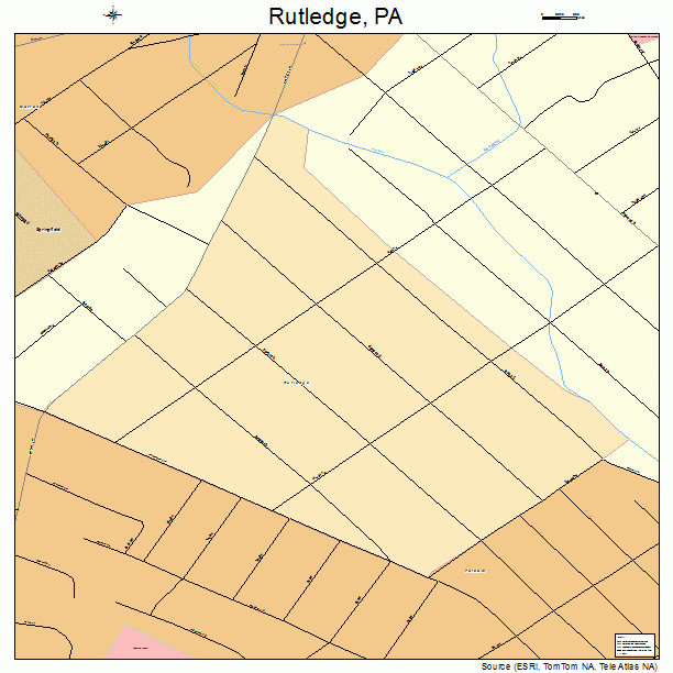 Rutledge, PA street map