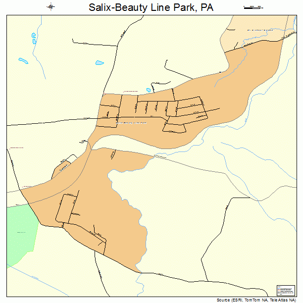 Salix-Beauty Line Park, PA street map