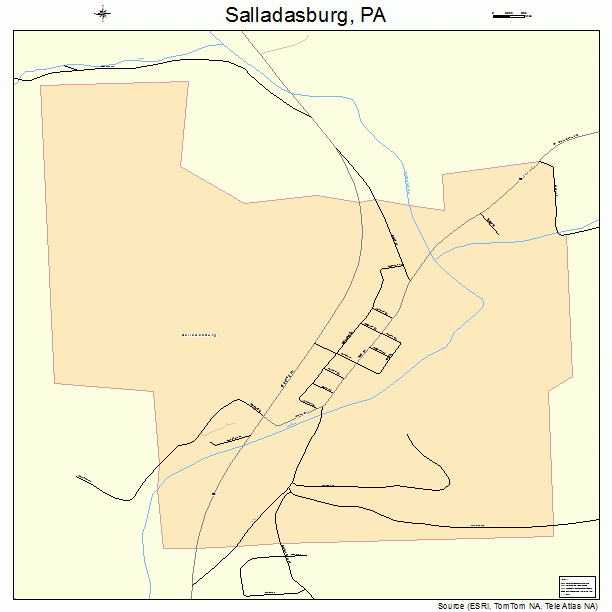 Salladasburg, PA street map