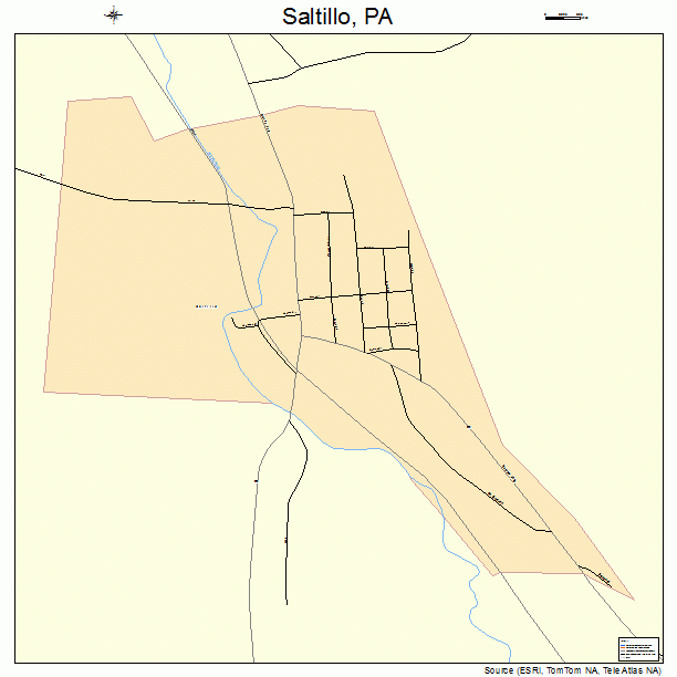 Saltillo, PA street map