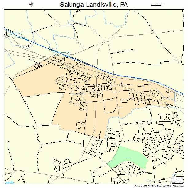 Salunga-Landisville, PA street map