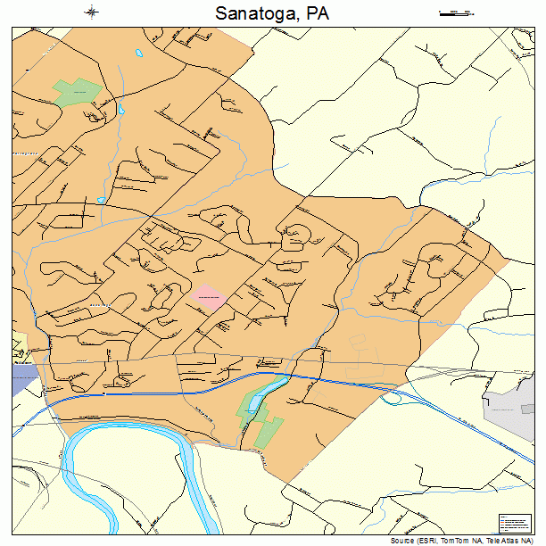 Sanatoga, PA street map