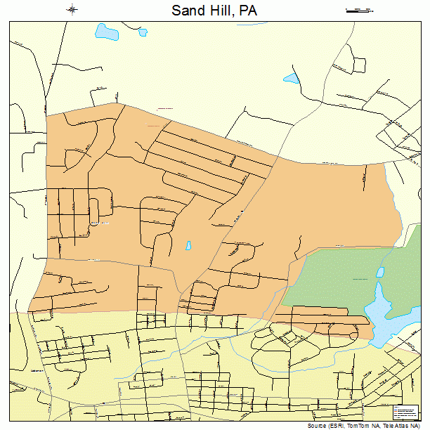 Sand Hill, PA street map