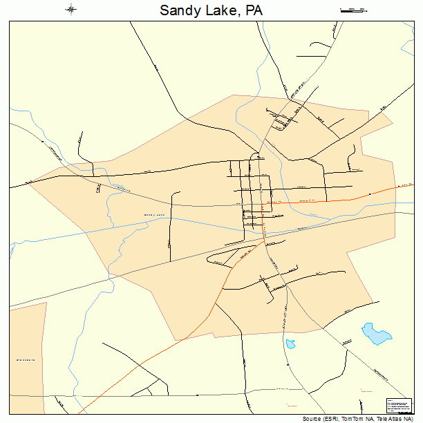 Sandy Lake, PA street map