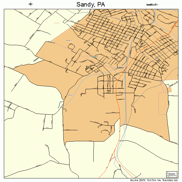 Sandy, PA street map