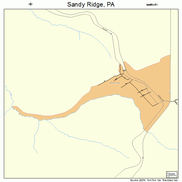 Sandy Ridge, PA street map